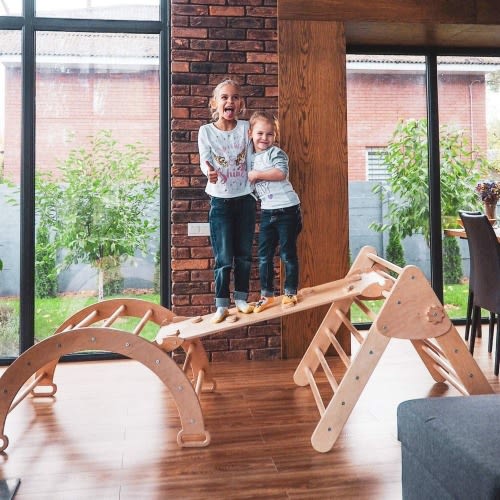 Montessori Climbing Gym with Cushion – woodandhearts