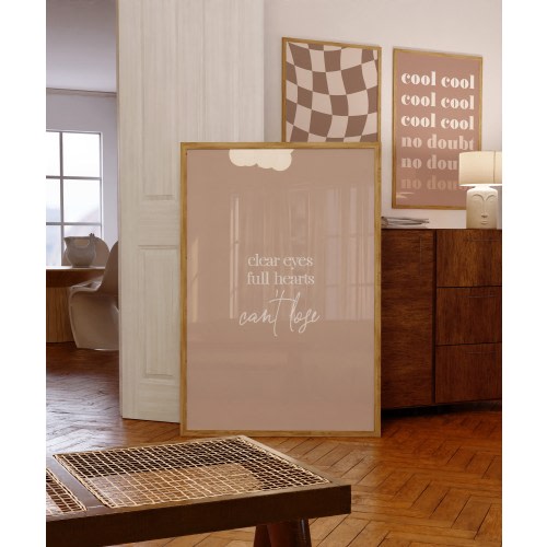 Friday Night Lights TV Show Quote Printable Art, Clear Eyes Full Hearts Can't Lose, Football Sports Trendy Digital Print, Aesthetic Decor