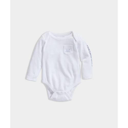 Vineyard Vines Baby Long-Sleeve Vintage Whale Body Suit 6-12 M
