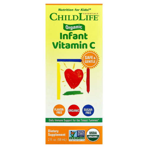 ChildLife Essentials Organic Infant Vitamin C Drops, 2 fl oz (59 ml)