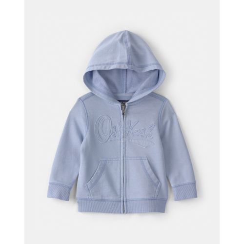 Baby OshKosh Logo Zip-Up Hoodie - Blue - OshKosh B'gosh | Carter's