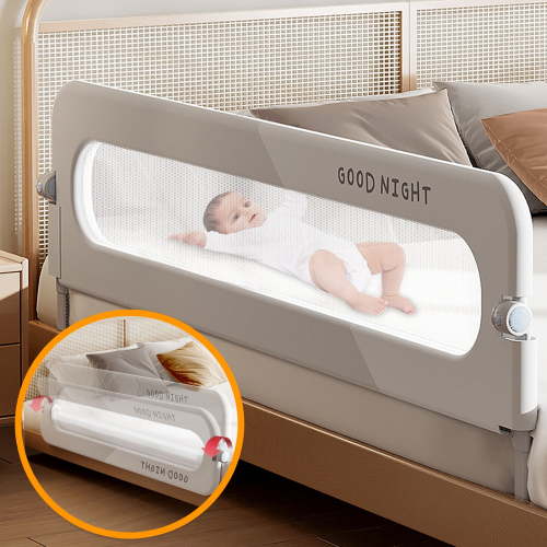 Bed Rail for Toddlers 79 in, Bed Side Rail for Infant Adjustable,1 Side