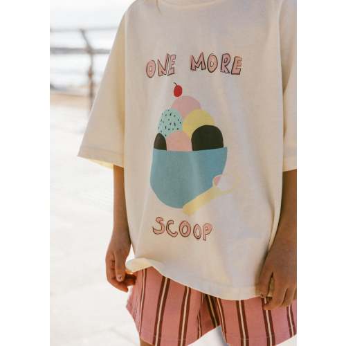 Graphic Tee- One More Scoop- Cream – Fostered Collection