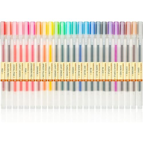 XSG Premium Gel Ink Pen Fine Point Pens Ballpoint Pen 0.5mm for Japanese Office School Stationery Supply24 Packs