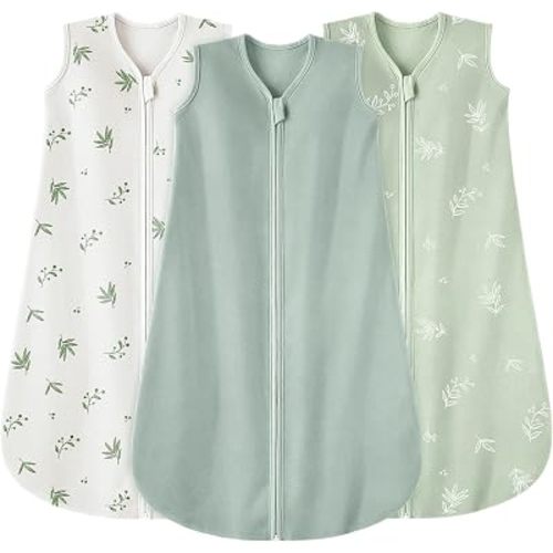 Baby Sleep Sack 6-12 Months，0.5 TOG Wearable Blanket for baby 100% Cotton