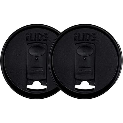 Mason Jar Drink Lid, Regular Mouth, Black, 2 Pack, BPA-Free USA Made
