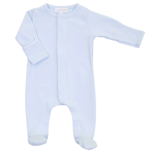 Magnolia Baby Boy Essentials Solid Blue Footie