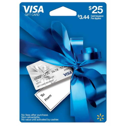 25 Walmart Visa Gift Card