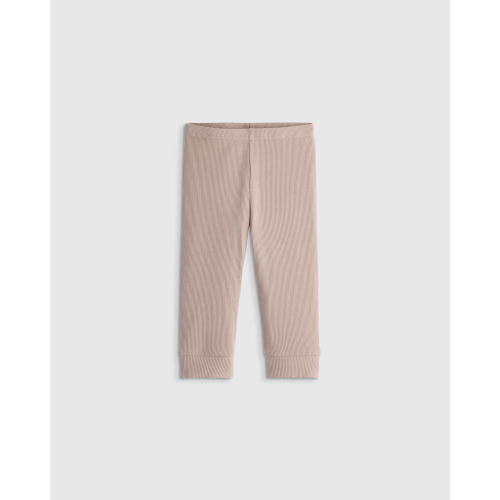 Softest Rib Leggings in Mushroom, 3-6M