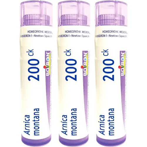 Boiron Arnica Montana 200Ck Homeopathic Medicine for Muscle Pain and Stiffness - Pack of 3 (240 Pellets)