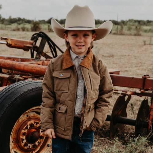 Open Range Quilted Jacket with Satin Lining