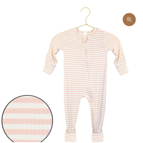 Harper Ribbed Zipper Footies