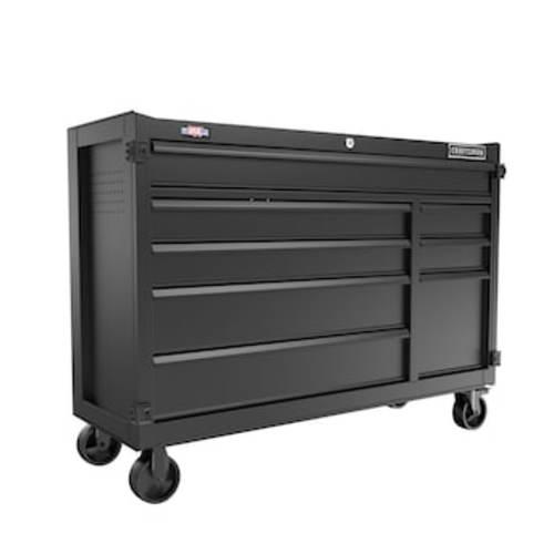 CRAFTSMAN Premium 2000 Series 52-in W x 39.5-in H 8-Drawer Steel Rolling Tool Cabinet (Black) CMST98262BK at Lowes.com