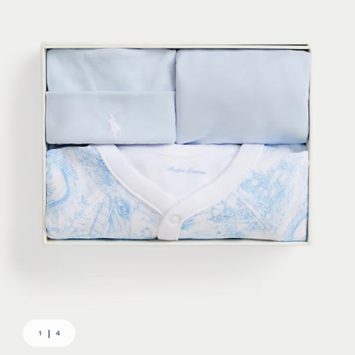 Toile Cotton 3-Piece Gift Set