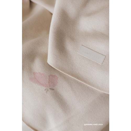 Cassie Jacquard Blanket - Egret – Jamie Kay USA