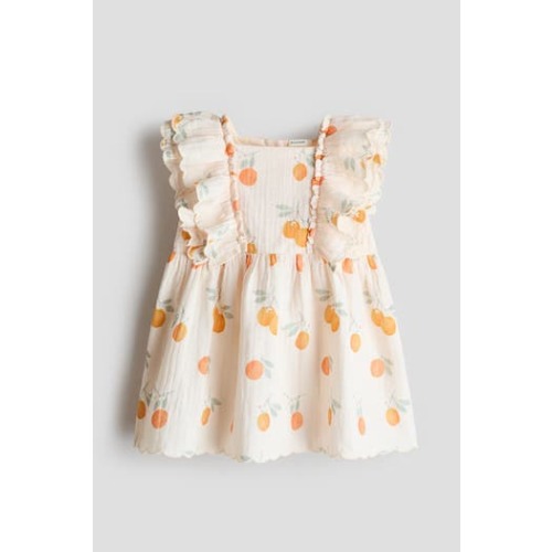 2-piece Cotton Muslin Set, 12M
