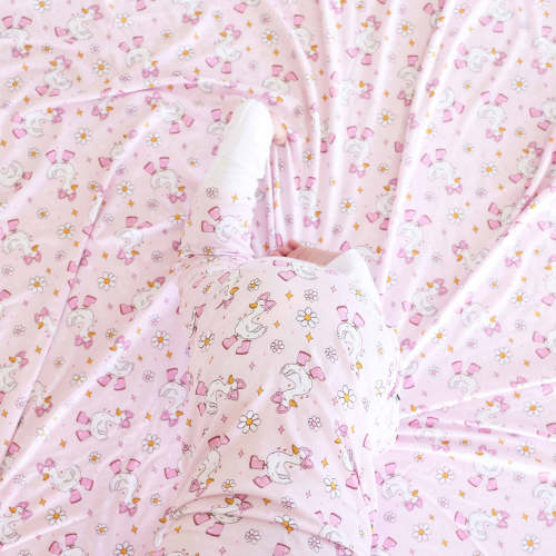 Silly Goose Convertible Zip Romper in Pink | Caden Lane