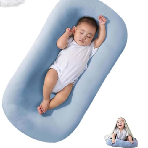 Baby Lounger Snuggle Me Lounger for Baby, Bionic Design Baby Nest Sleeper Baby Lounger for Newborn 0-24 Months, Soft 100% Polyester Lounger Pillow for Infants (Blue Newborn Lounger) : Amazon.com.au: Baby