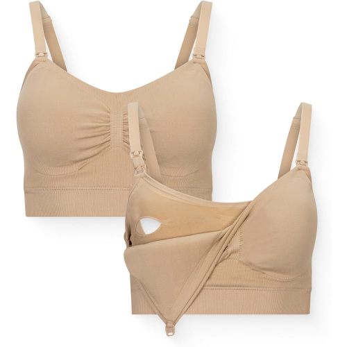 Kindred Bravely Essentials Pumping and Nursing Bras, Hands Free, Nursing Bras for Breastfeeding, 2 Pack