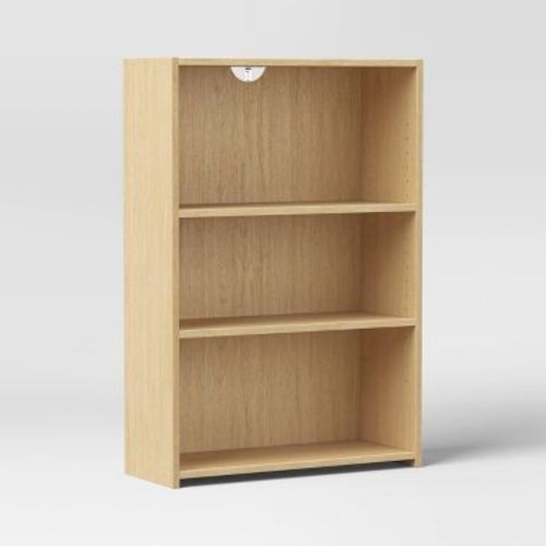 3 Shelf Bookcase Natural Wood - Room Essentials™