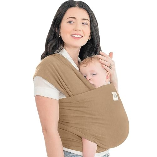 KeaBabies Baby Wrap Carrier - All in 1 Original Baby Carrier Newborn to Toddler Sling, Easy to Wear, Hands Free Bonding, Lightweight, Breathable Infant Wraps (Warm Hearth)