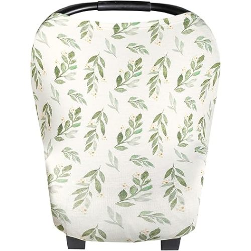 Copper Pearl Multi-Use Cover: Car Seat & Stroller Cover - Sun Protection, All-Season, Stylish Designs - Fern