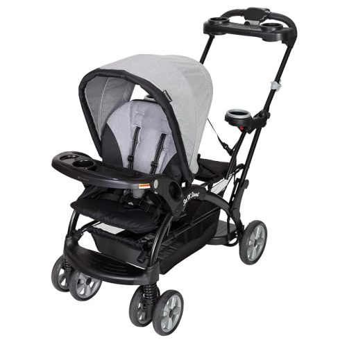 Baby Trend Sit N' Stand Ultra Double Stroller with Canopy, Morning Mist