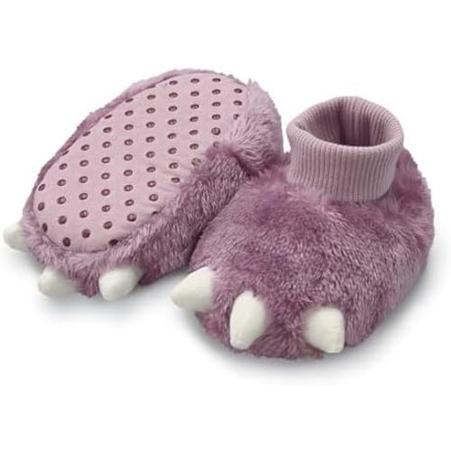 Carter's Baby & Toddler Claw Slipper - Cozy Anti-Slip Bootie for Babies