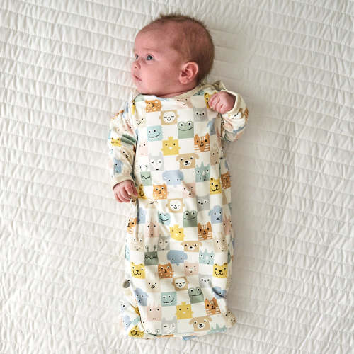 Check Mates Infant Gown - Little Sleepies