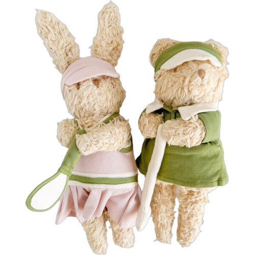 Golf Bear and Pickleball Bunny Plush Toy Baby Gift Set Organic Cotton - The Blueberry Hill | Maisonette
