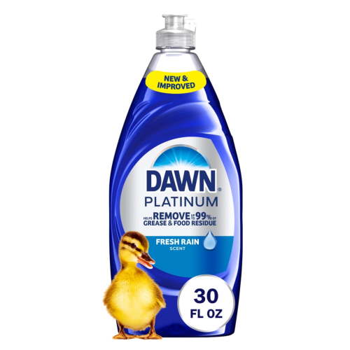 Dawn Platinum Dish Soap, Dishwashing Soap, Fresh Rain, 30 fl oz