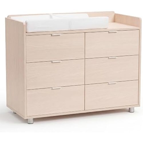 MAMAZING Keeva Pro 6-Drawer Baby Dresser with Changing Table, Easy Assembly