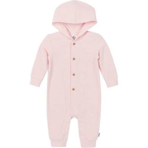 Gerber Baby Girls' Pink Hooded Romper, Pink, 0-3 Months
