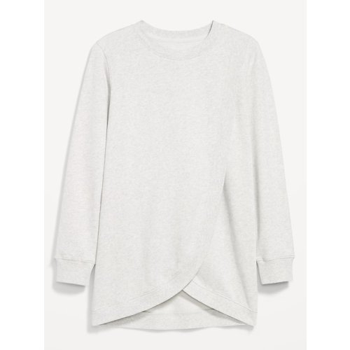 Maternity SoComfy Crossover Nursing Tunic Sweatshirt