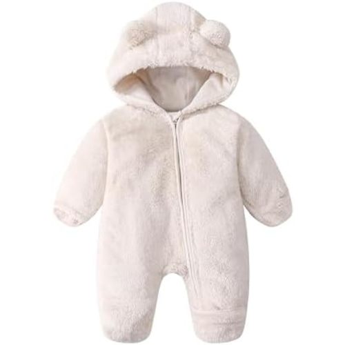 Newborn Baby Boy Snowsuit Toddler Girl Infant Fleece Winter Coat