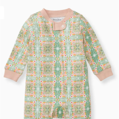 Floral Tile Organic Cotton Girl Sleep & Play – Burt's Bees Baby