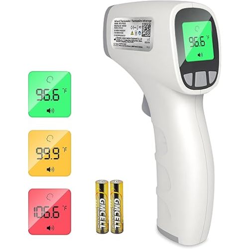 JUMPER Thermometer for Adult and Baby, Fast and Accurate Baby Thermometer with Fever Alarm and Temperature Memory, Non-Contact Digital Thermometer