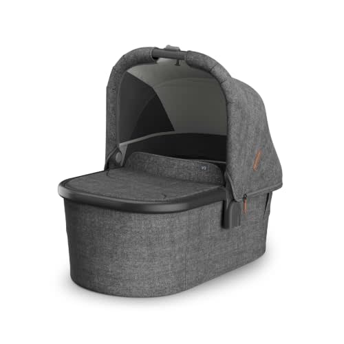 UPPAbaby Bassinet V3 - Fits with Vista, Cruz, Ridge Strollers - Greyson | Attaches to UPPAbaby Strollers and Stand, Foam-Free Air Mesh Mattress, Safe for Overnight Sleep