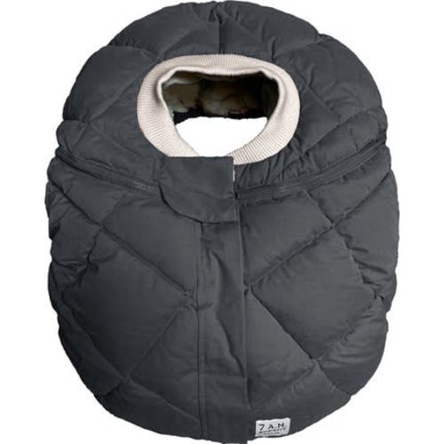 Faux Shearling Trim Car Seat Cocoon, 0-12 M