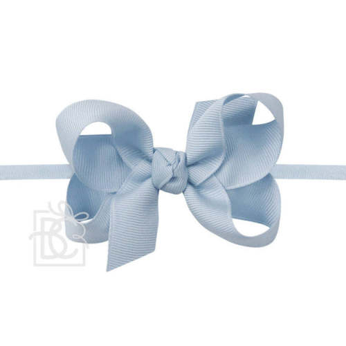 Headband Grosgrain Bow Medium - Millennial Blue | The Little Lane Shop