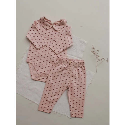 Pink Heart Collar Set