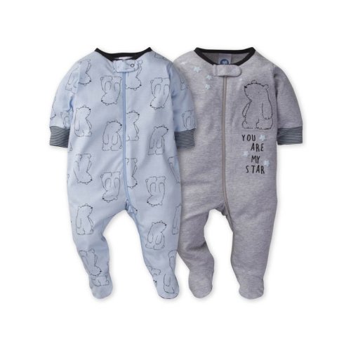 Gerber Baby Boy Sleep 'N Play Footed Pajamas, 2-Pack