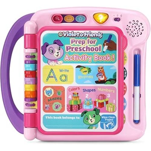 LeapFrog Violet and Friends Prep for Preschool Activity Book, Pink