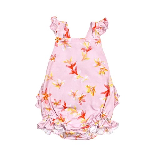 Plumeria Honey Bamboo Ruffle Romper