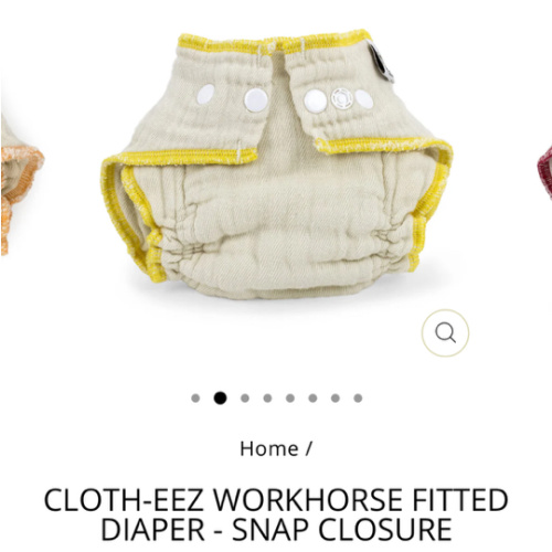 Cloth-eez Workhorse Fitted Diapers- SMALL