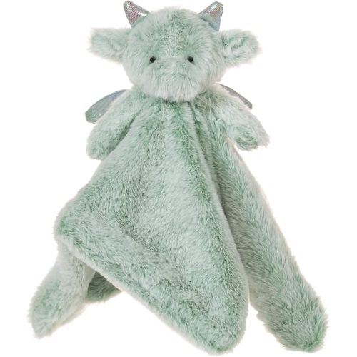 Apricot Lamb Luxury Snuggle Plush Cute Dragon Dinosaur Infant Stuffed Animals Security Blanket Nursery Character Blanket (Green Dragon, 13.8 Inches)