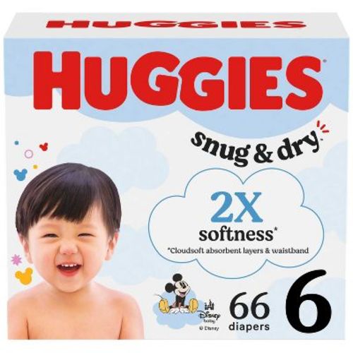 Huggies Snug & Dry Diapers -Size 6 - 66ct