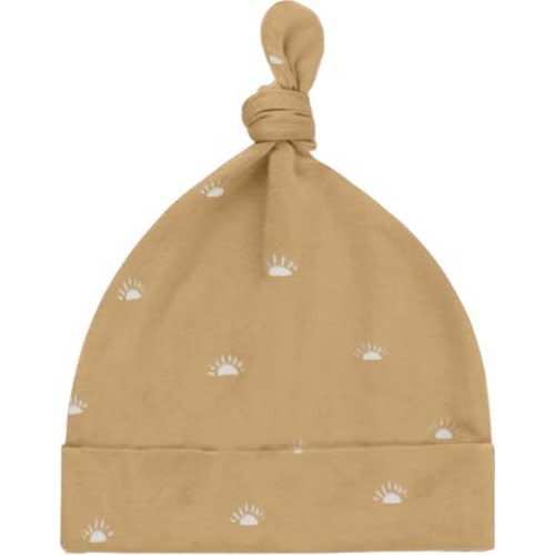 Suns Print Knotted Hat, 0-6 M