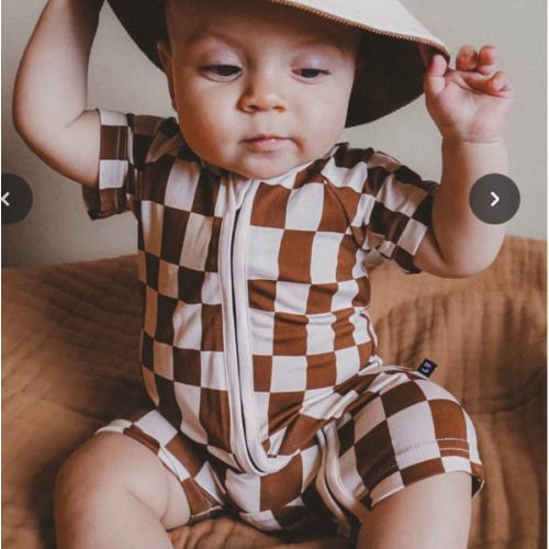 Checker Shorties Brown
