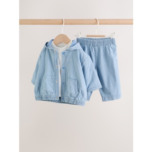 Blue Jacket, Top and Trousers 3 Piece Baby Set (0mths-2yrs)